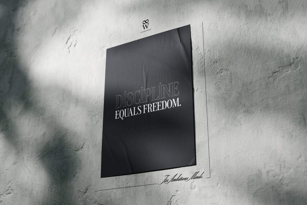Discipline Equals Freedom. [Printed Poster]