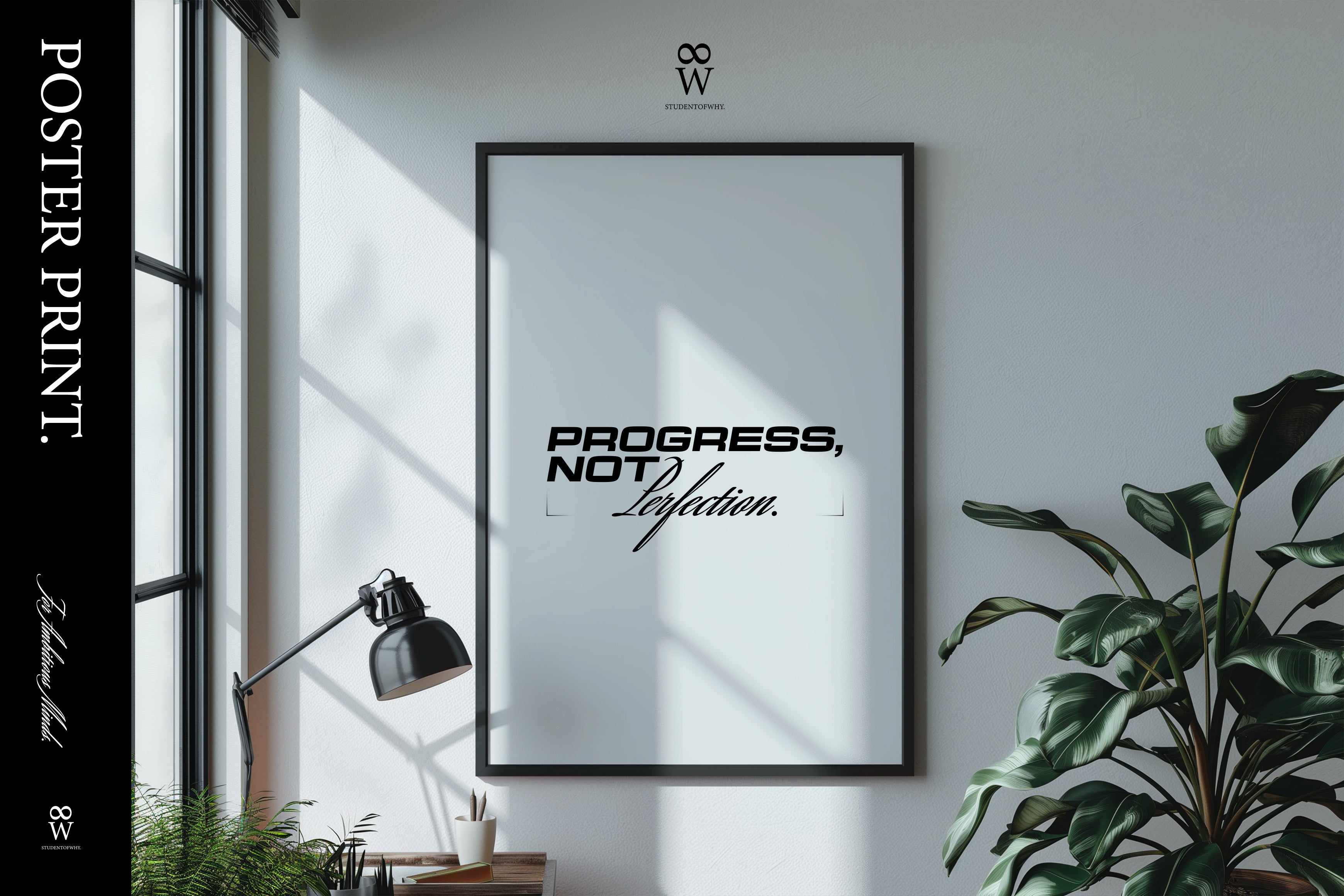 Progress, Not Perfection. [Printed Poster]