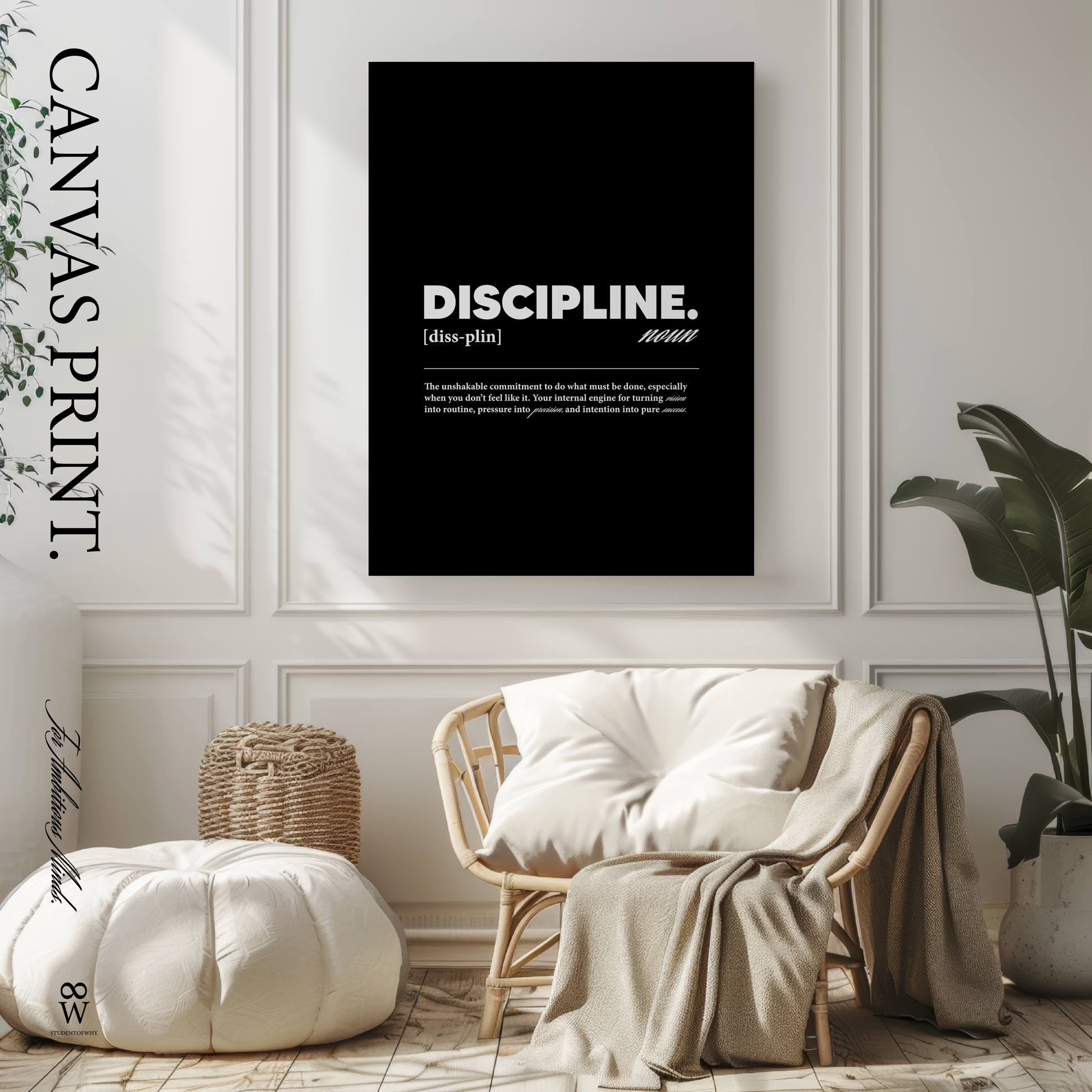 Discipline. [Canvas]