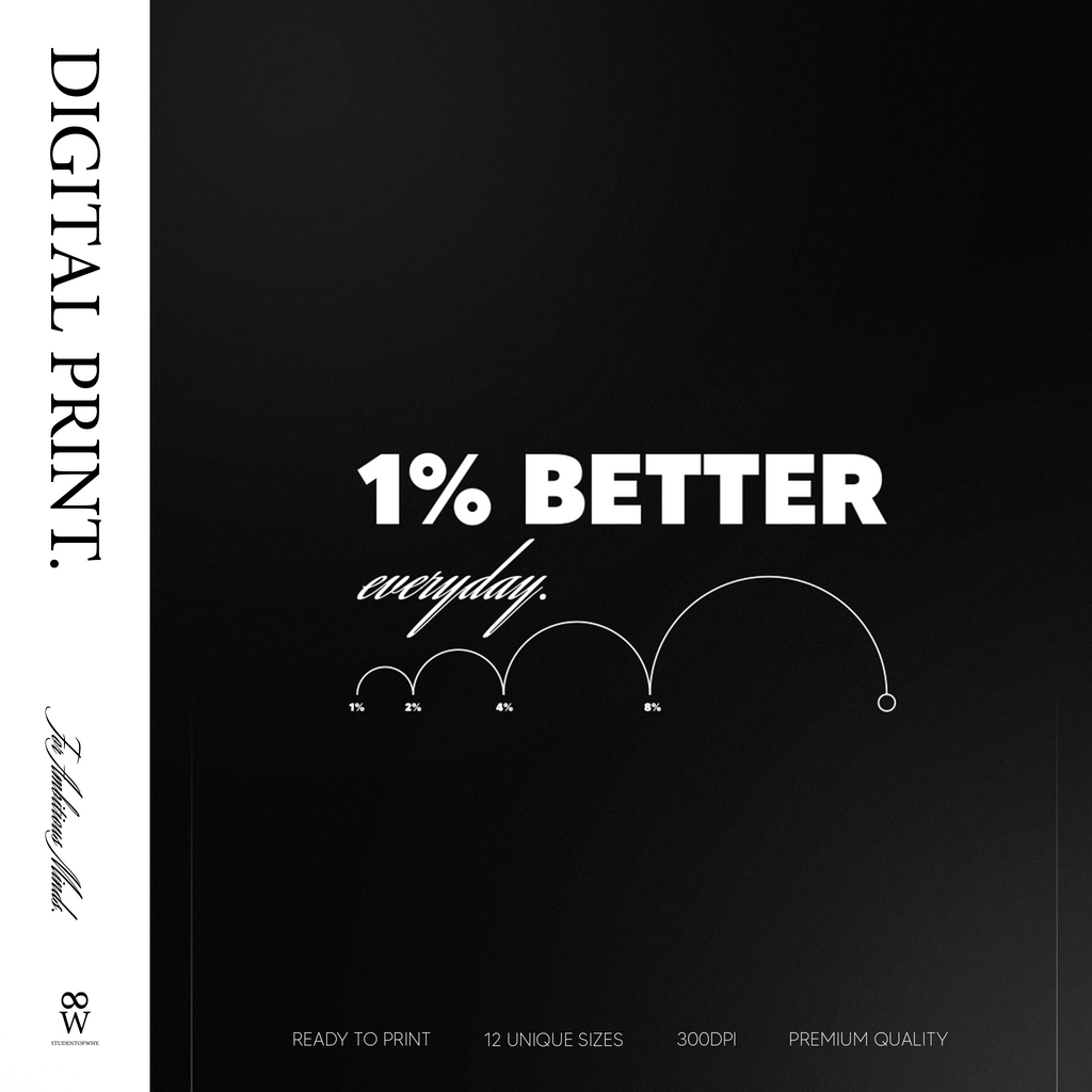 1% Better Everyday. [Digital Print]