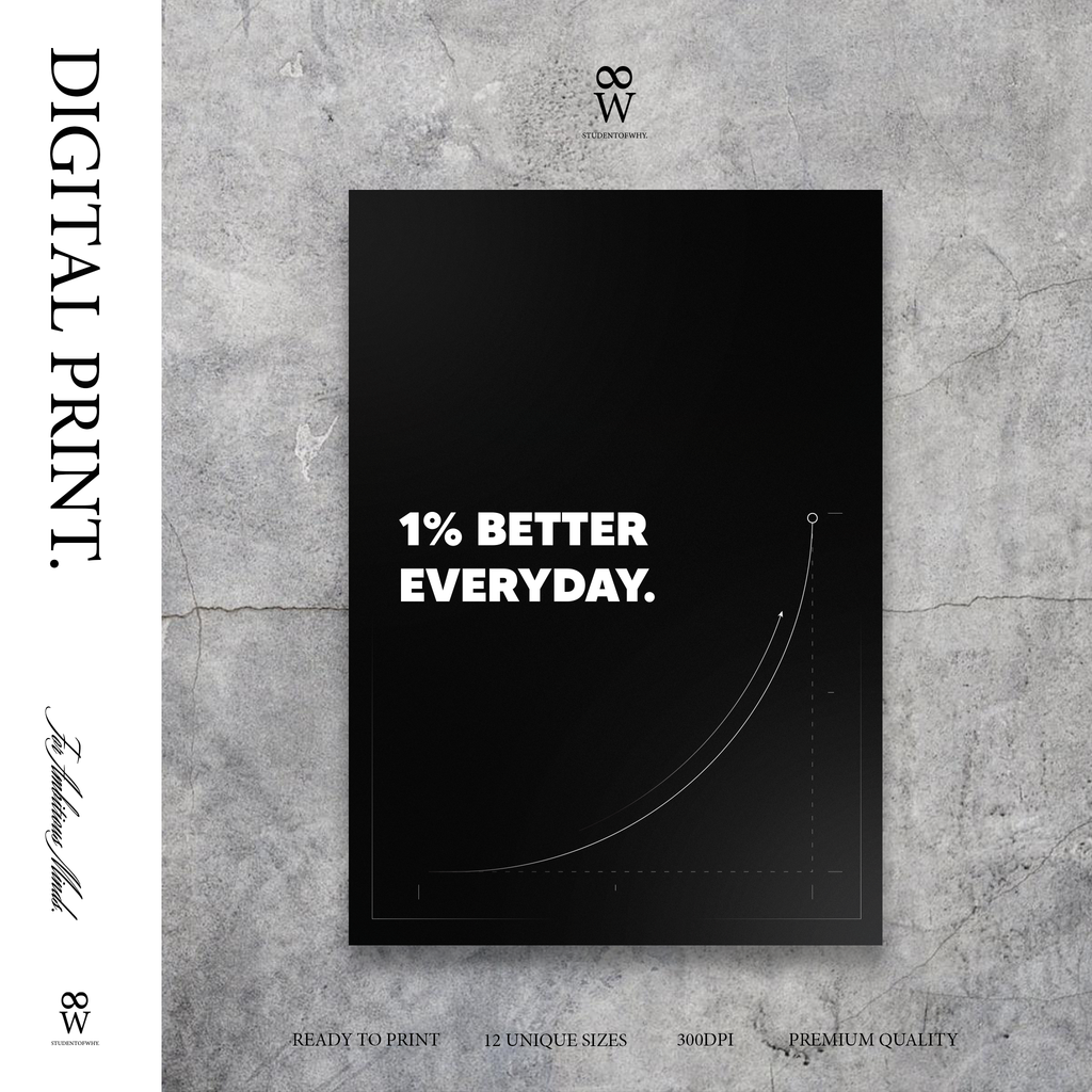 1% Better Everyday. [Digital Print]