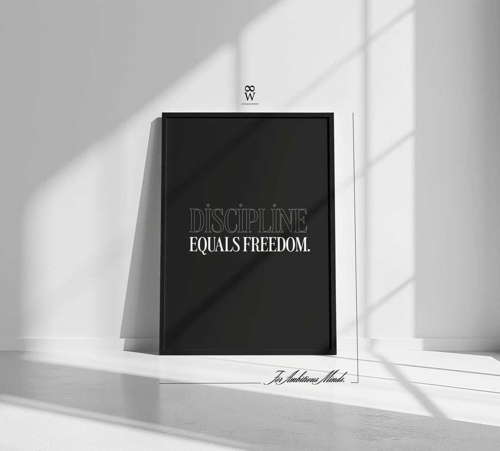 Discipline Equals Freedom. [Digital Print]